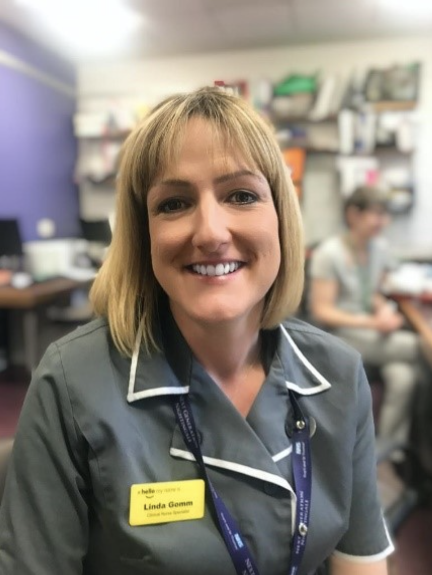 A person smiling at camera